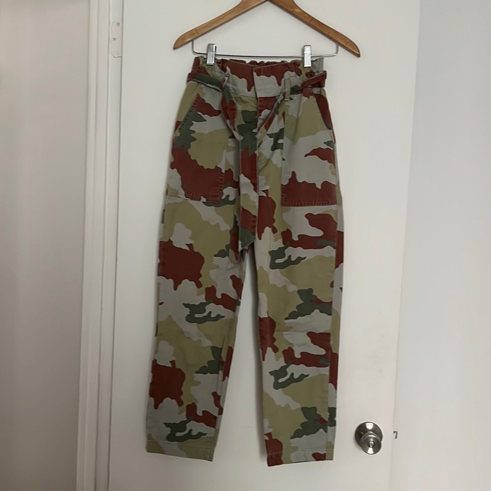 Zara army print cargo pants